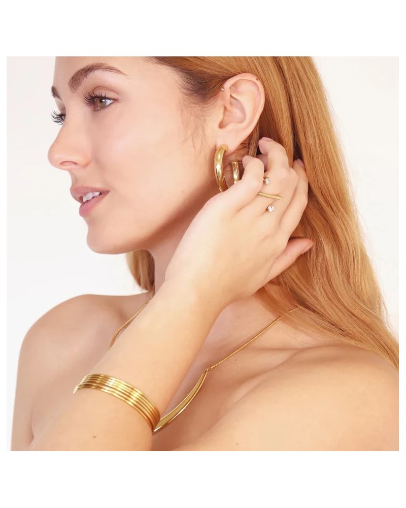 SET DE PULSERAS ARO DE ACERO DE ANARTXY