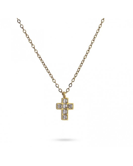 COLLAR CRUZ ACERO DE ANARTXY