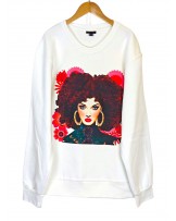 SUDADERA BLANCA DE MUJER DE LOLAMOON