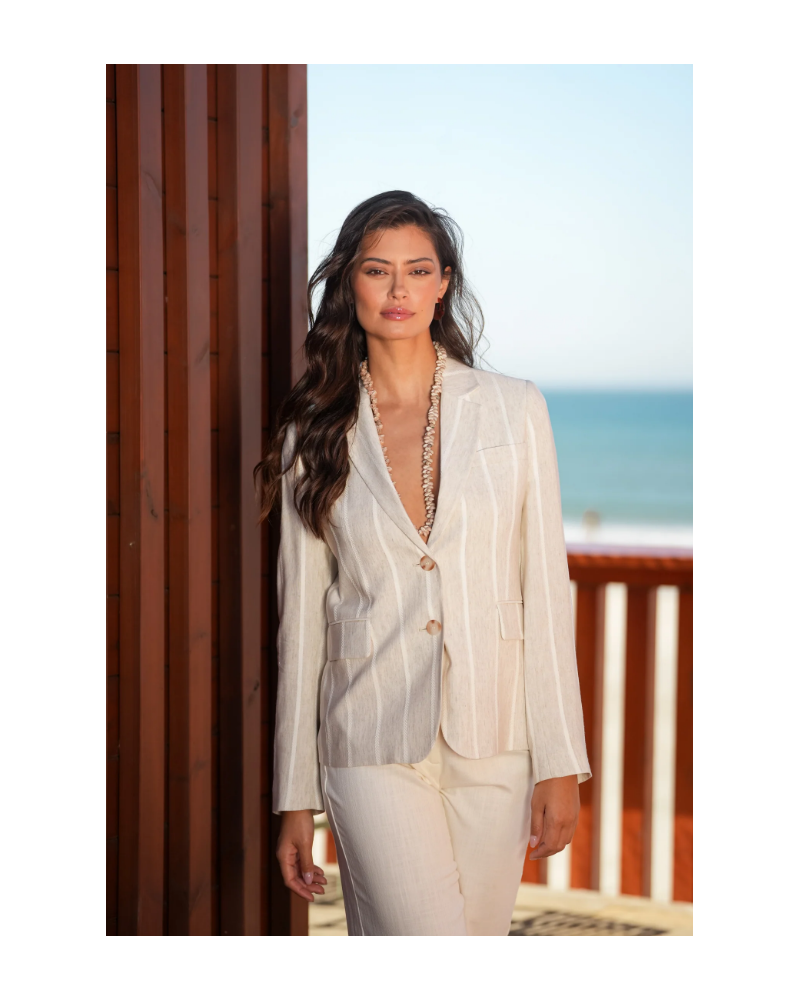 BLAZER RAYAS TONOS NEUTROS DE GUIMANOS