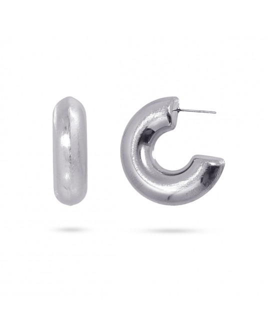 PENDIENTES ARO GRUESO ACERO DE ANARTXY