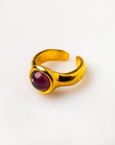 ANILLO AMATISTA BAÑO ORO DE VELATTI