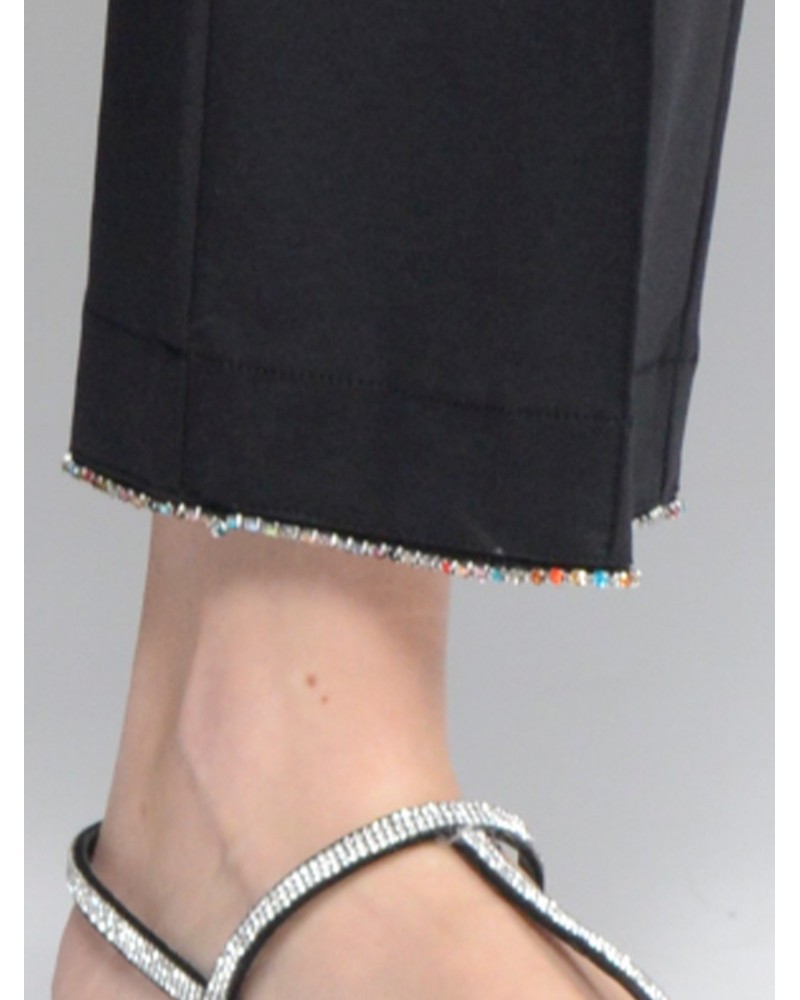 PANTALON NEGRO CON STASS DE VILAGALLO PANTALON NEGRO CON STASS DE VILAGALLO