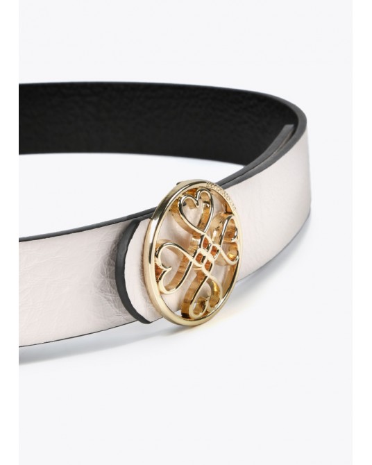 CINTURÒN REVERSIBLE BLANCO NEGRO DE LOLA CASADEMUNT