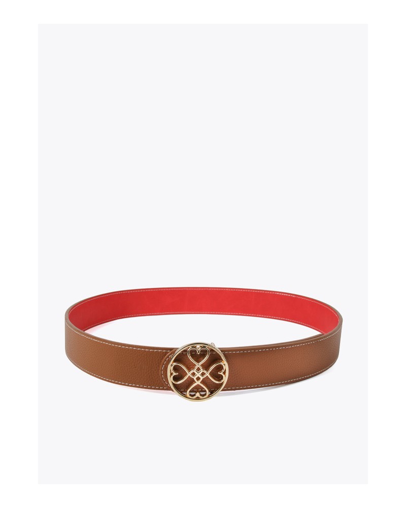 CINTURÒN REVERSIBLE ROJO CAMEL DE LOLA CASADEMUNT