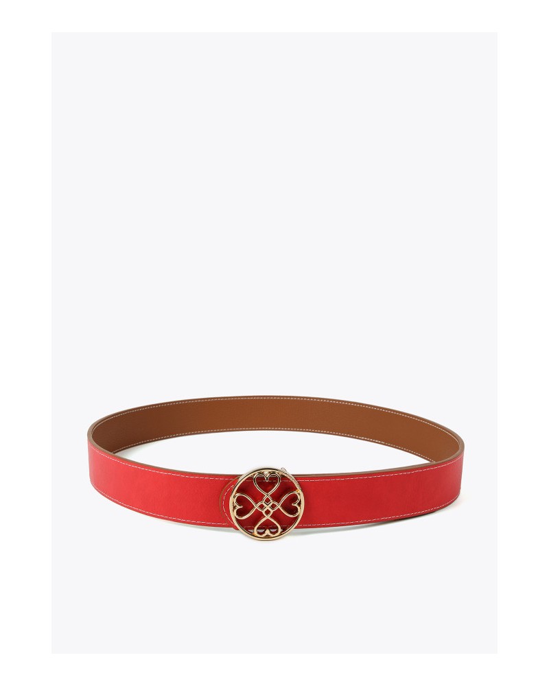 CINTURÒN REVERSIBLE ROJO CAMEL DE LOLA CASADEMUNT