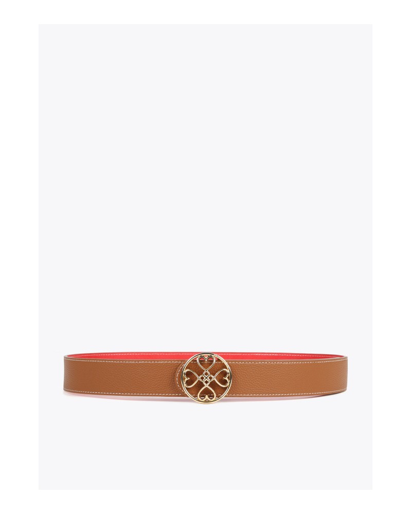 CINTURÒN REVERSIBLE ROJO CAMEL DE LOLA CASADEMUNT
