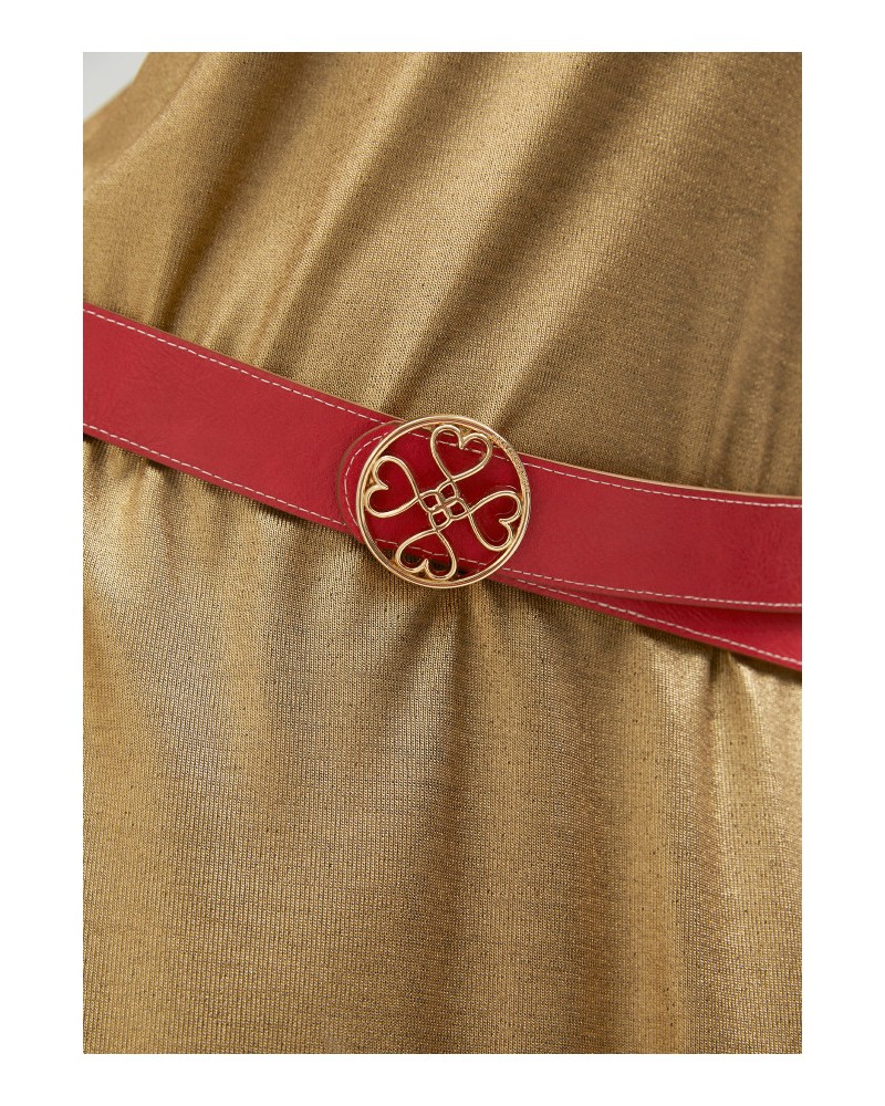 CINTURÒN REVERSIBLE ROJO CAMEL DE LOLA CASADEMUNT