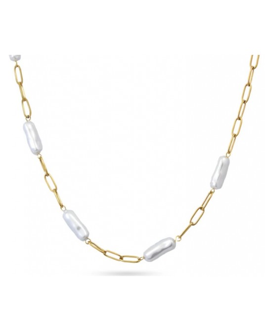 COLLAR PERLAS DE ACERO DE ANARXY