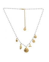 COLLAR PERLAS CON CHARMS MARINEROS DE ANARTXY