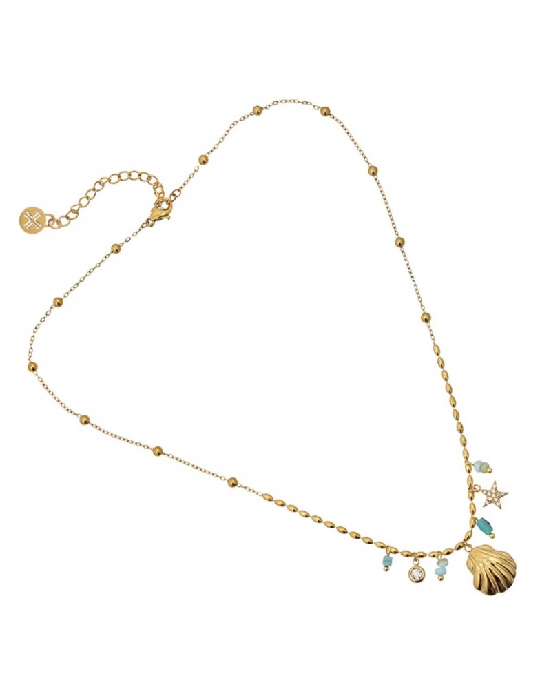 COLLAR ACERO CHARMS NAVY DE ANARTXY