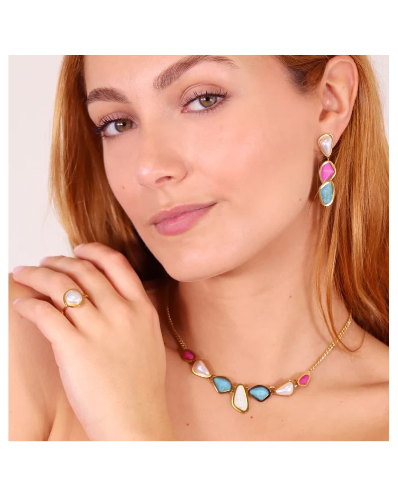 ANILLO DE ACERO CON PERLA DE ANARTXY