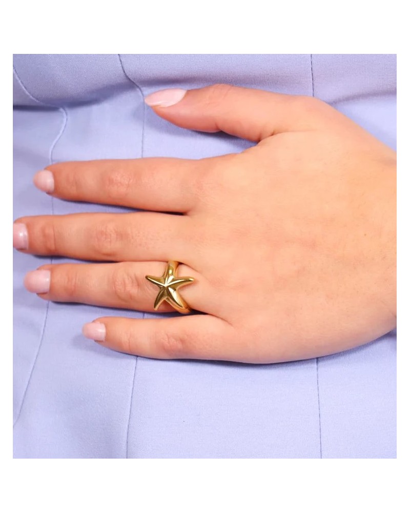 ANILLO ESTRELLA ACERO DE ANARTXY