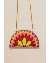 BOLSO MEDIA LUNA BORDADO DE LATIDO