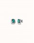 PENDIENTES BAÑO PLATA CRISTAL VERDE DE UNOde50