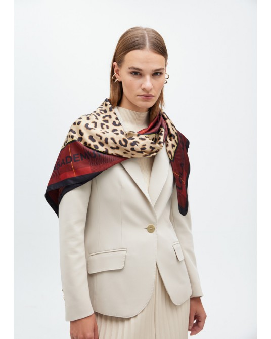 PAÑUELO TARTAN Y ANIMAL PRINT DE LOLA CASADEMUNT