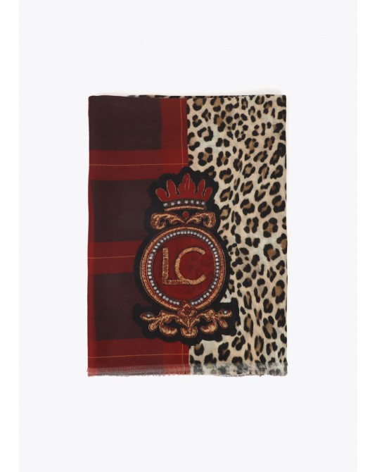FOULAR ANIMAL PRINT Y ESCUDO DE LOLA CASADEMUNT