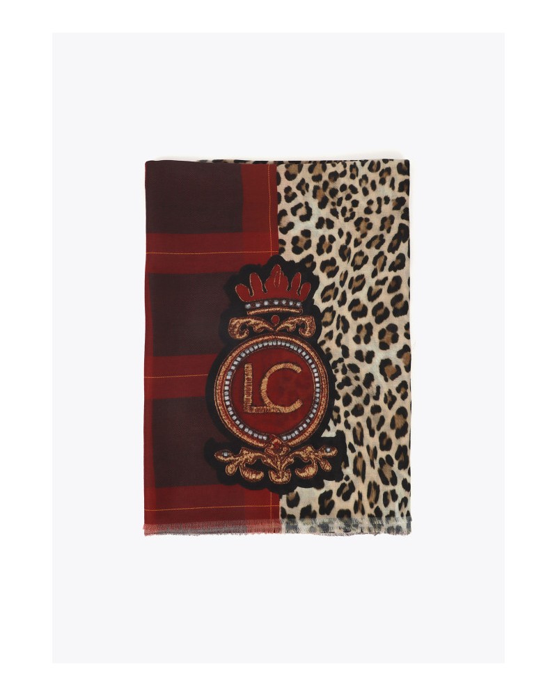 FOULAR ANIMAL PRINT Y ESCUDO DE LOLA CASADEMUNT