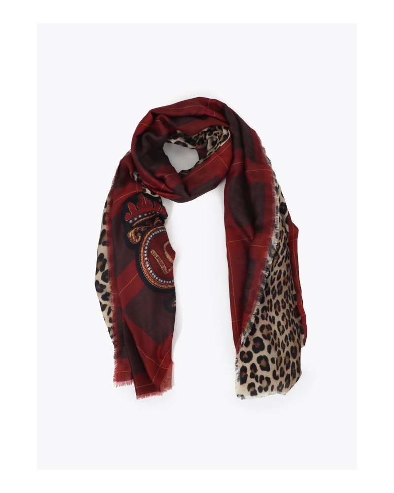 FOULAR ANIMAL PRINT Y ESCUDO DE LOLA CASADEMUNT