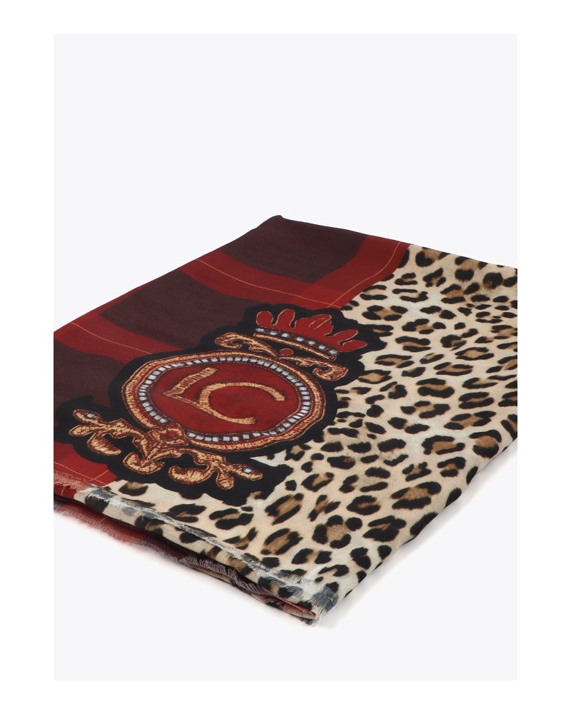 FOULAR ANIMAL PRINT Y ESCUDO DE LOLA CASADEMUNT