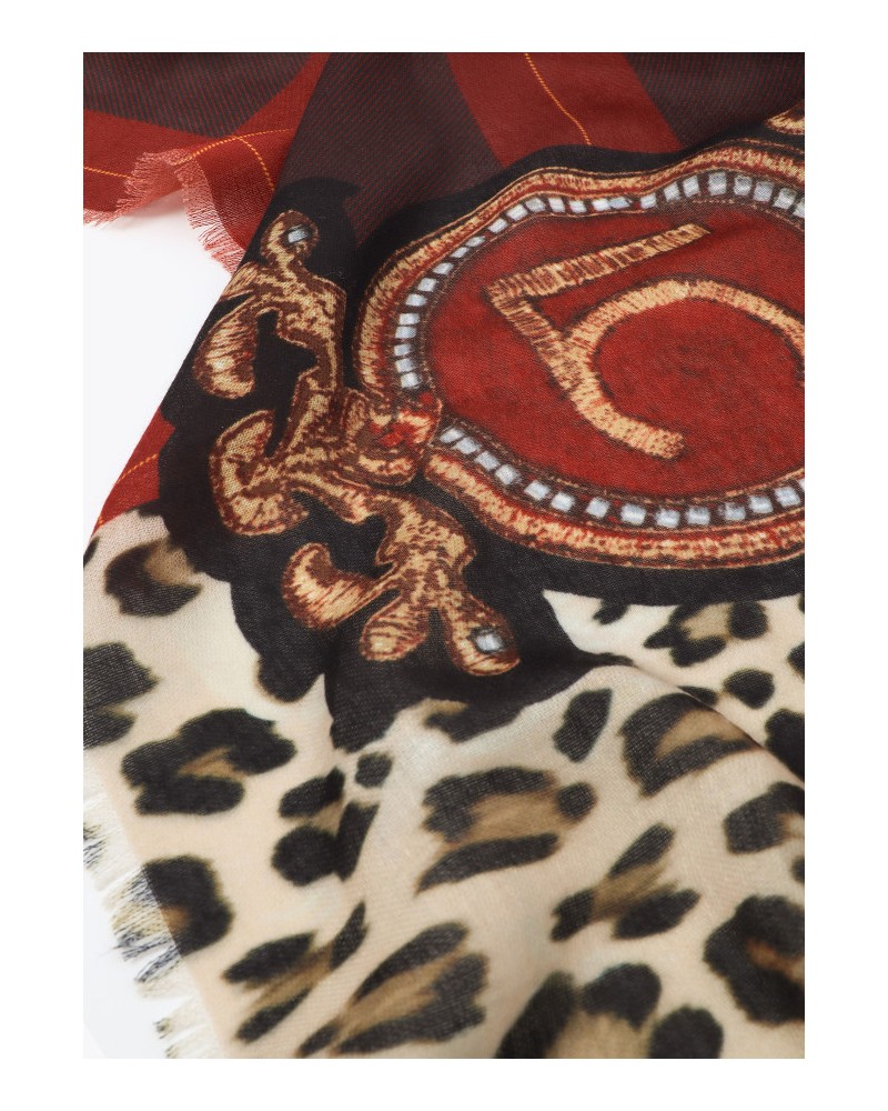 FOULAR ANIMAL PRINT Y ESCUDO DE LOLA CASADEMUNT
