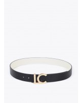 Cinturòn reversible blanco negro de Lola Casademunt
