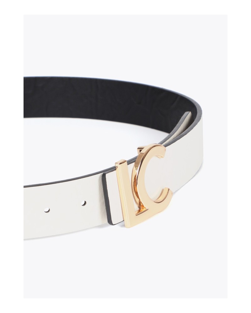 CINTURON REVERSIBLE BLANCO NEGRO DE LOLA CASADEMUNT