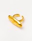 Anillo barra ajustable baño oro de Velatti