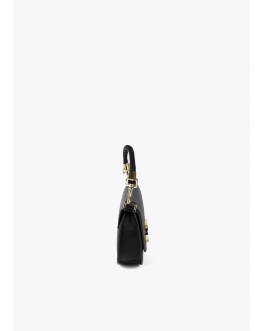 Bolso bandolera media luna negro de Lola Casademunt