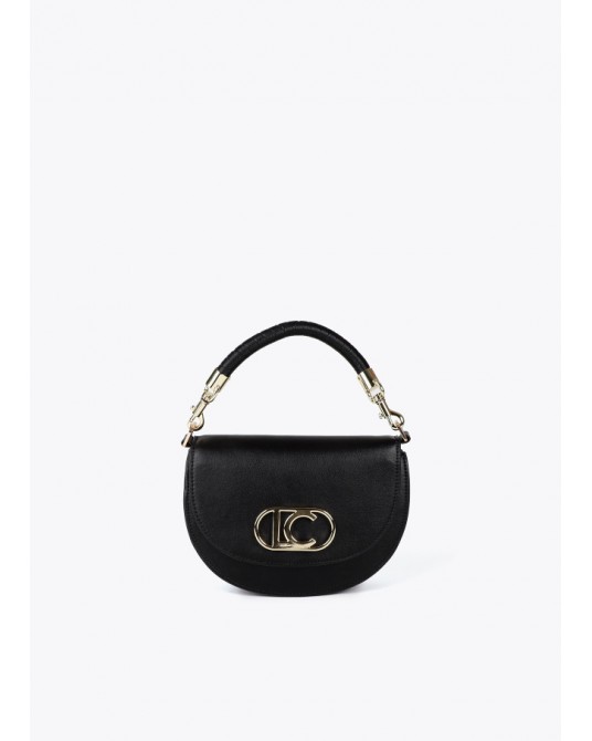 Bolso bandolera media luna negro de Lola Casademunt