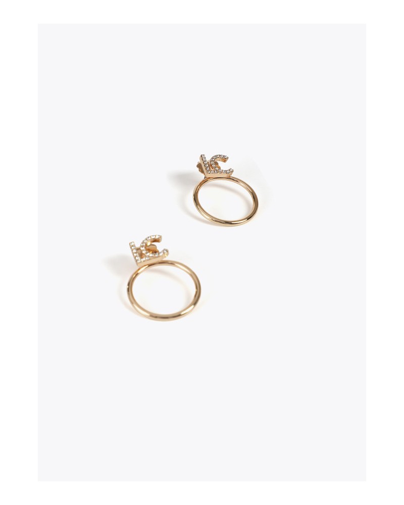 Pendientes aro con logo joya LC de Lola Casademunt