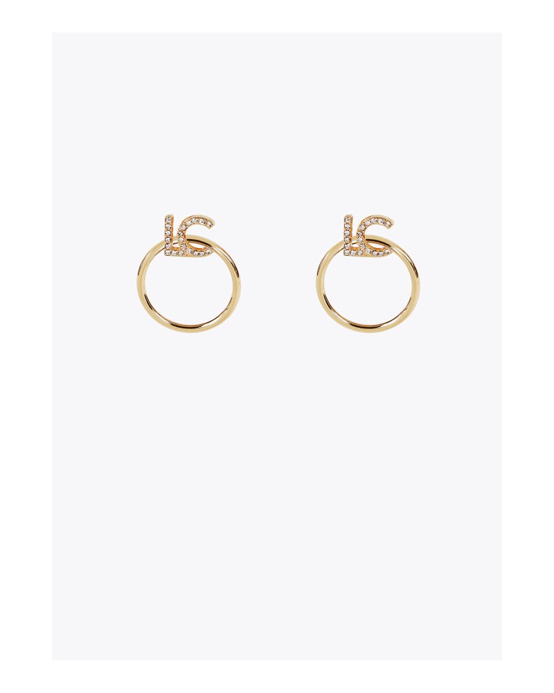 Pendientes aro con logo joya LC de Lola Casademunt