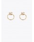 Pendientes aro con logo joya LC de Lola Casademunt