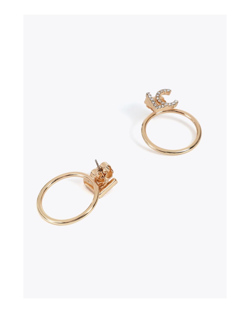 Pendientes aro con logo joya LC de Lola Casademunt