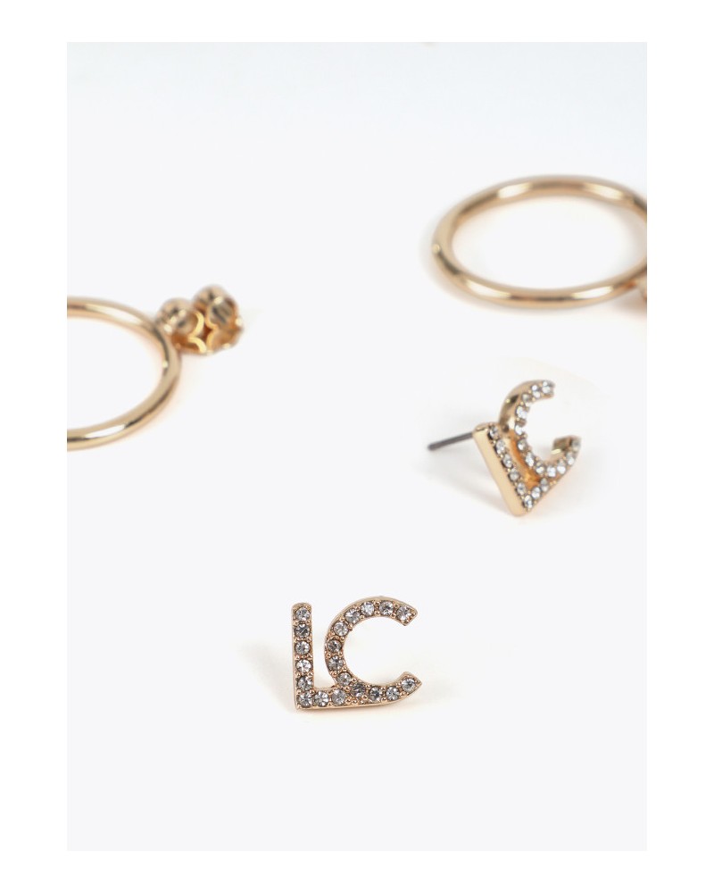 Pendientes aro con logo joya LC de Lola Casademunt