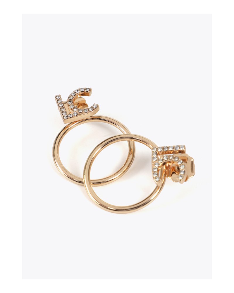 Pendientes aro con logo joya LC de Lola Casademunt