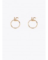 Pendientes aro con logo LC de Lola Casademunt