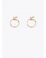 Pendientes aro con logo LC de Lola Casademunt