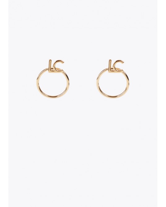 Pendientes aro con logo LC de Lola Casademunt