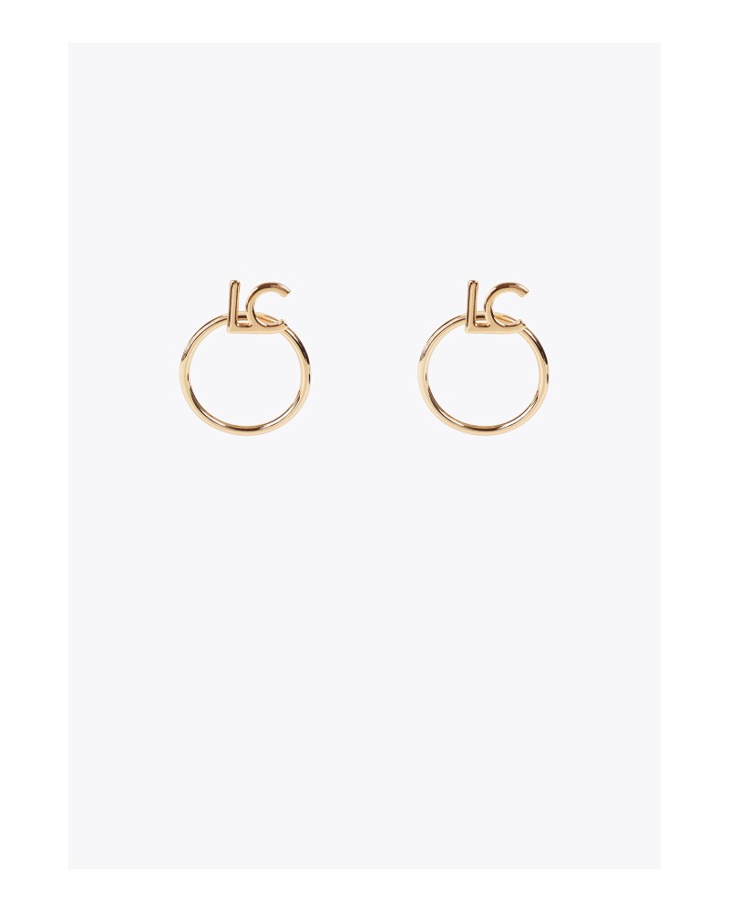 Pendientes aro con logo LC de Lola Casademunt