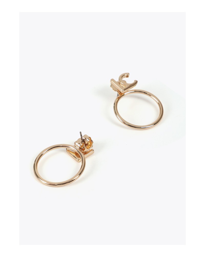 Pendientes aro con logo LC de Lola Casademunt