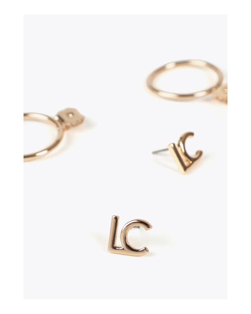 Pendientes aro con logo LC de Lola Casademunt