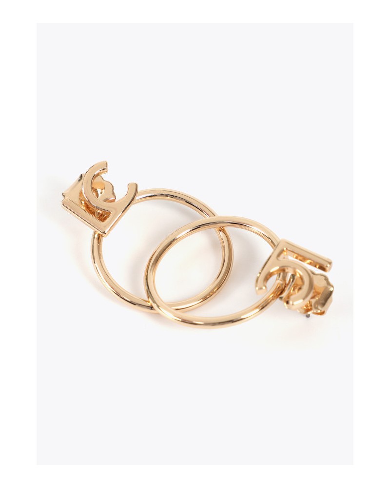 Pendientes aro con logo LC de Lola Casademunt