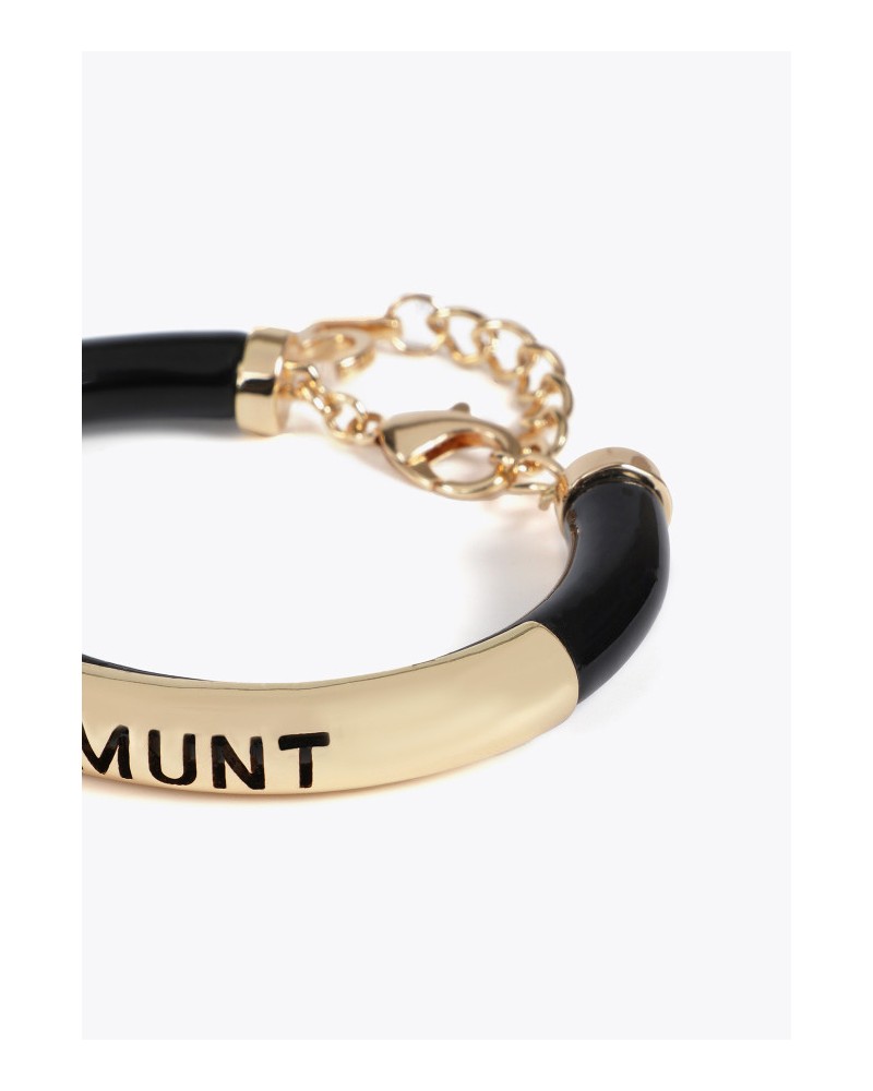 Pulsera tubo con logo troquelado de Lola Casademunt