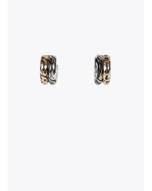 Pendientes aro animal print de Lola Casademunt