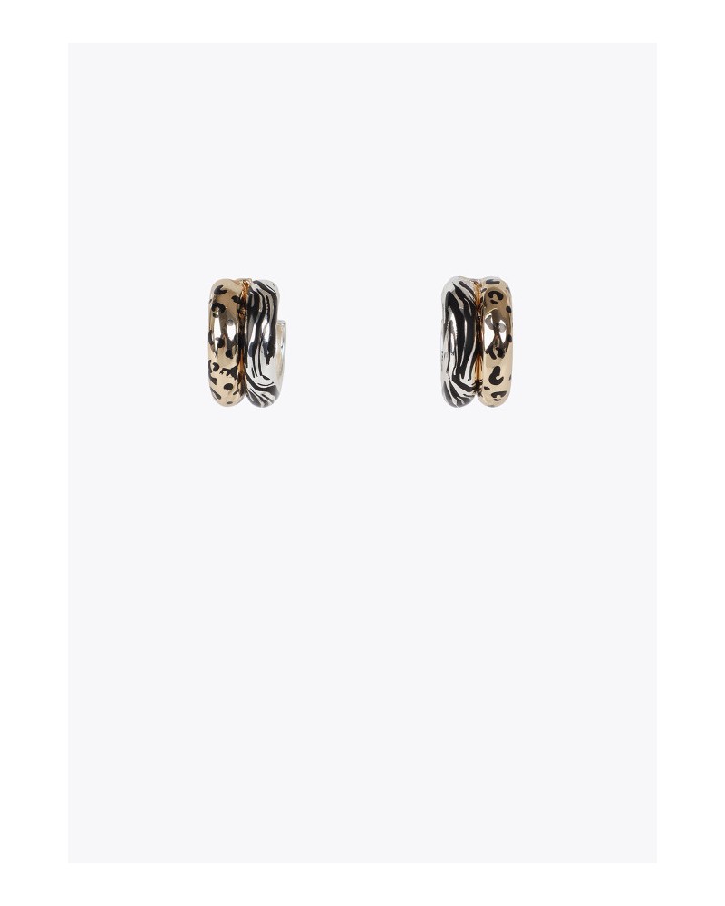 Pendientes aro animal print de Lola Casademunt