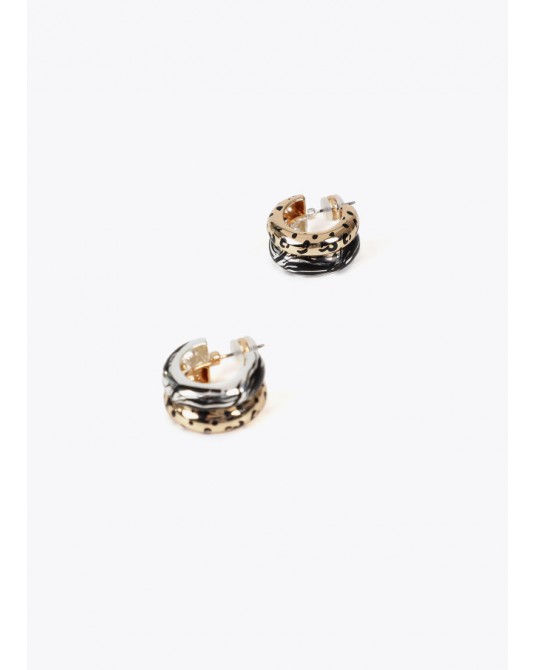 Pendientes aro animal print de Lola Casademunt