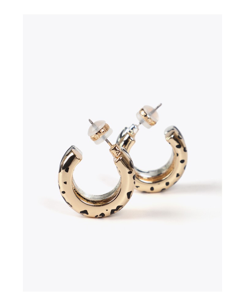 Pendientes aro animal print de Lola Casademunt
