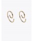 Pendientes espiral dorados de Lola Casademunt
