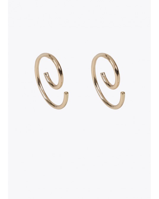 Pendientes espiral dorados de Lola Casademunt
